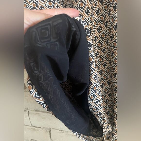 Max Studio Black and Cream A-Line Skirt - Picture 3 of 8